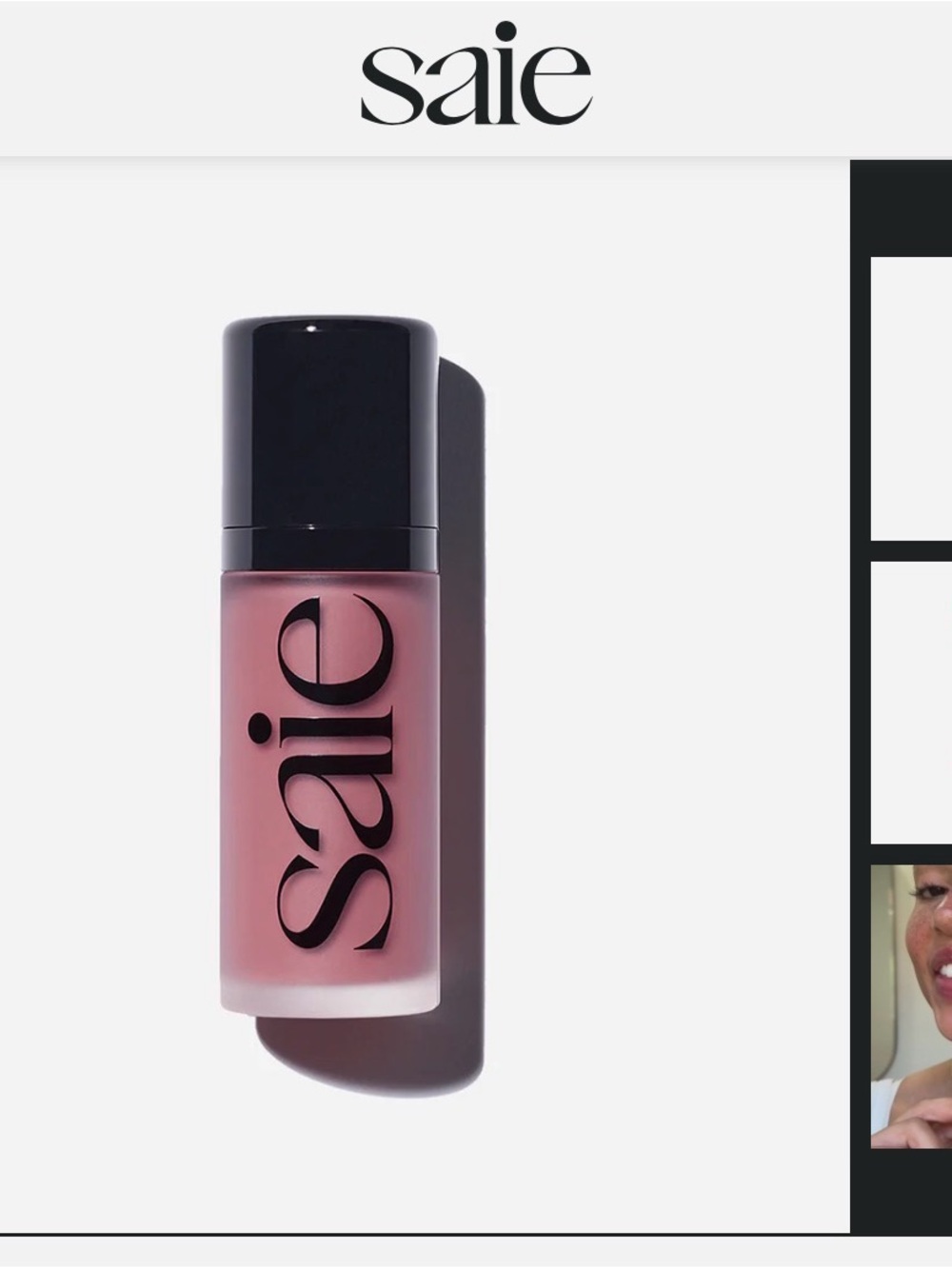 Saie Dew Blush Liquid Cheek Flush - SHADE CHILLY